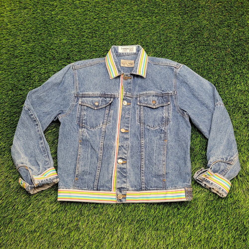 Vintage 90s Western Denim Jacket Womens Medium 21x24 Baggy